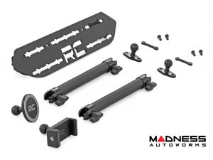 Jeep Wrangler JL Phone Mount - Dash Rail - w/ 8in Extension Arm